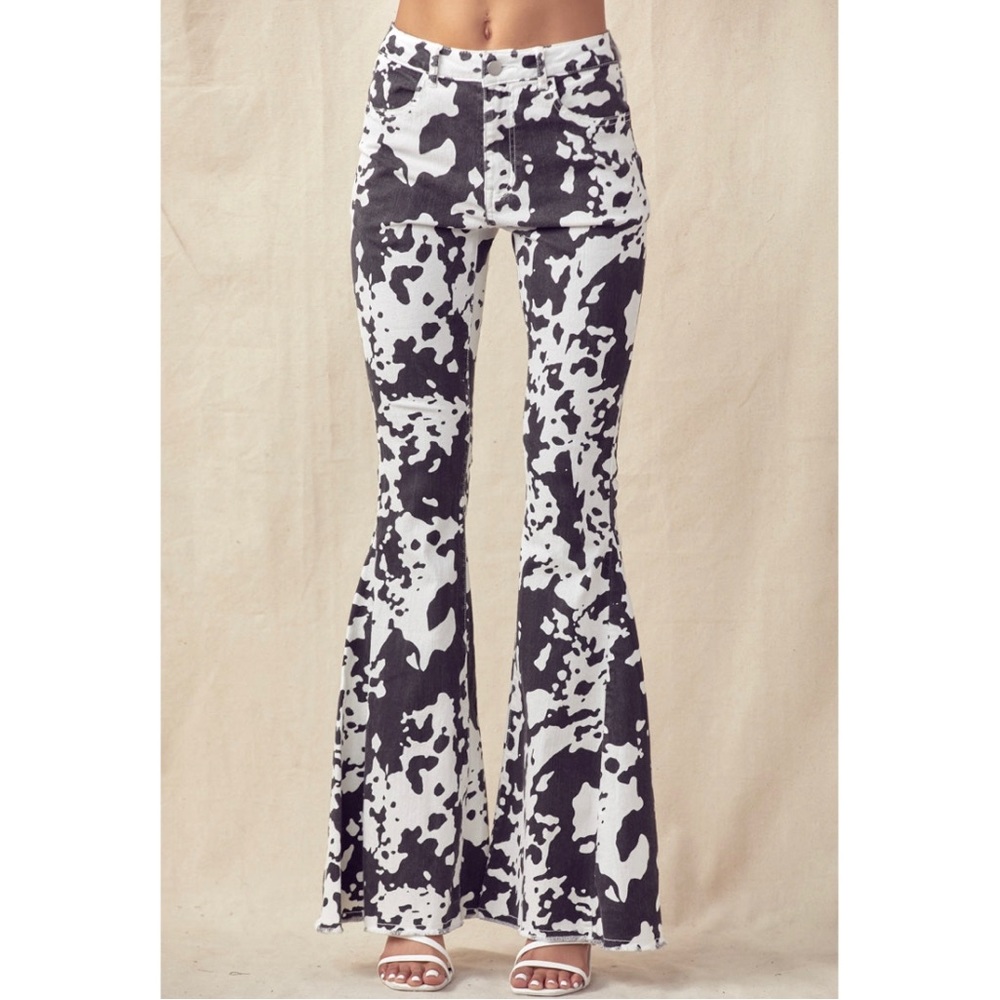 Cow Print Jeans